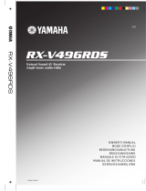 Yamaha RX-V496RDS Manual do usuário