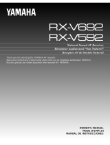 Yamaha RX-V592 Manual do usuário