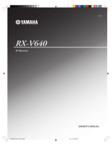 Yamaha RX-V640 Manual do proprietário