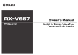 Yamaha RX-V667 Manual do proprietário