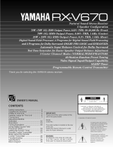 Yamaha RX-V670 Manual do usuário