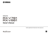 Yamaha RX-V781 Manual do proprietário