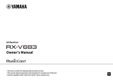 Yamaha RX-V683 Manual do proprietário