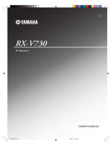 Yamaha RX-V730 Manual do usuário