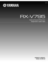 Yamaha RX-V795 Manual do usuário