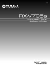 Yamaha RX-V795a Manual do proprietário
