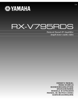 Yamaha RX-V795RDS Manual do usuário
