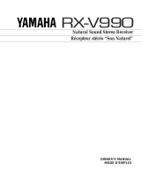 Yamaha RX-V990 Manual do usuário