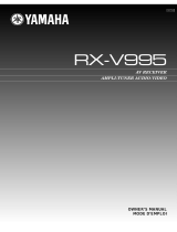 Yamaha RX-V995 Manual do usuário