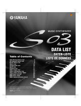 Yamaha S03 Ficha de dados