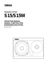 Yamaha S15 Manual do proprietário