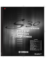Yamaha S30 Ficha de dados