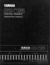 Yamaha SK15 Manual do proprietário