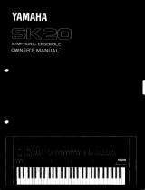 Yamaha SK20 Manual do proprietário