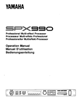 Yamaha SPX990 Manual do proprietário