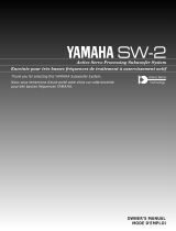 Yamaha SW-2 Manual do usuário