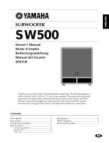 Yamaha SW500 Manual do usuário