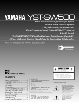Yamaha YST-SW500 Manual do proprietário