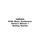 Yamaha SY85 Manual do proprietário
