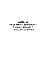 Yamaha SY85 Manual do usuário