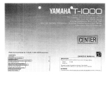 Yamaha T-1000 Manual do proprietário