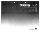 Yamaha T-7 Manual do proprietário