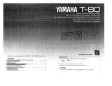 Yamaha T-80 Manual do proprietário
