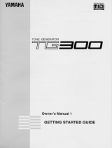 Yamaha TG300 Manual do proprietário