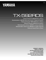 Yamaha TX-592RDS Manual do usuário