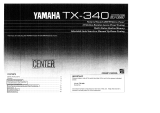 Yamaha TX-340 Manual do proprietário