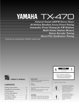 Yamaha TX-470 Manual do proprietário