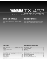 Yamaha TX-492 Manual do proprietário