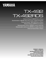 Yamaha TX-492RDS Manual do proprietário