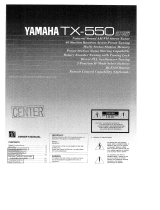 Yamaha TX-550 Manual do proprietário