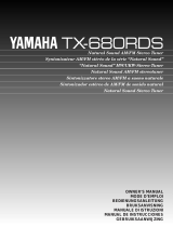 Yamaha TX-680RDS Manual do proprietário