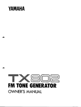 Yamaha TX 802 Manual do usuário