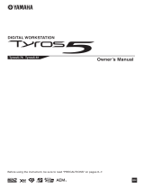 Yamaha Tyros 5 Manual do proprietário