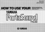 Yamaha TYU-40 Manual do proprietário
