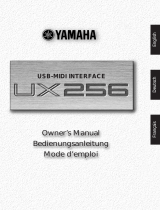 Yamaha UX256 Manual do usuário