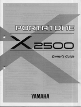 Yamaha X2500 Manual do proprietário