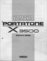 Yamaha X3500 Manual do proprietário