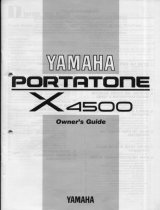 Yamaha X4500 Manual do proprietário