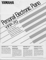 Yamaha YFP-70 Manual do proprietário