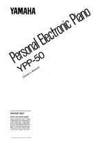 Yamaha YPP-50 Manual do usuário