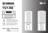 Yamaha YST-M8 Manual do usuário