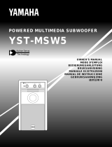 Yamaha YST-MSW5 Manual do usuário