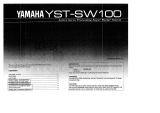 Yamaha YST-SW100 Manual do proprietário