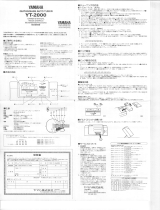 Yamaha YT-2000 Manual do proprietário