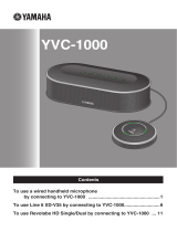 Yamaha YVC-1000 Manual do usuário