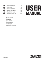 Zanussi ZANUSSI Dishwasher Manual do usuário